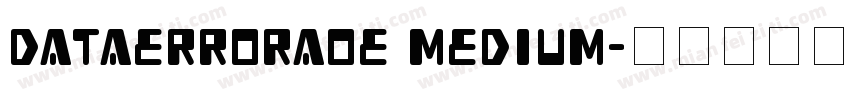 DataErrorAOE Medium字体转换